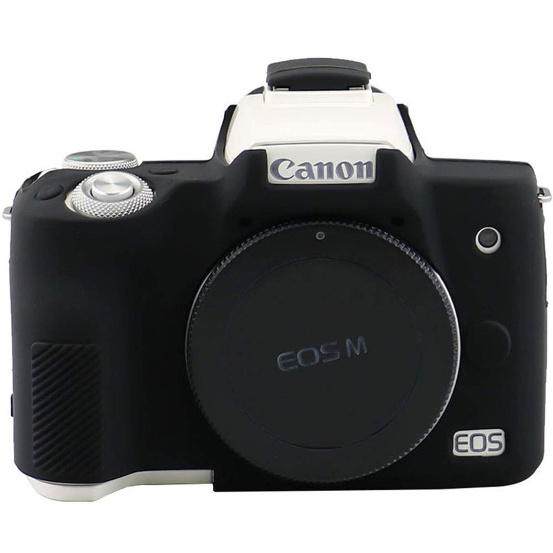 Yisau حافظة يساو لكاميرا كانون EOS M50 / EOS M50 Mark II، غلاف واقي من السيليكون الناعم لجسم كاميرا كانون EOS M50 / M50 Mark II الرقمية (أسود) - Image 4